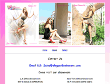 Tablet Screenshot of elegantfootwears.com